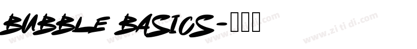 BUBBLE BASICS字体转换